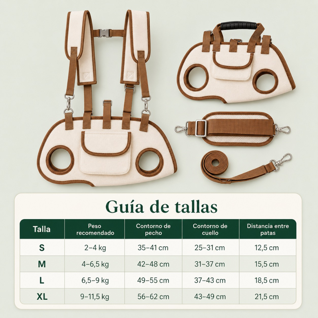 Transportín 6 en 1 para perros pequeños